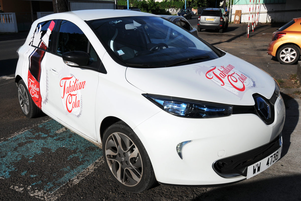 Covering d'un véhicule pour la marque Tahitian Cola